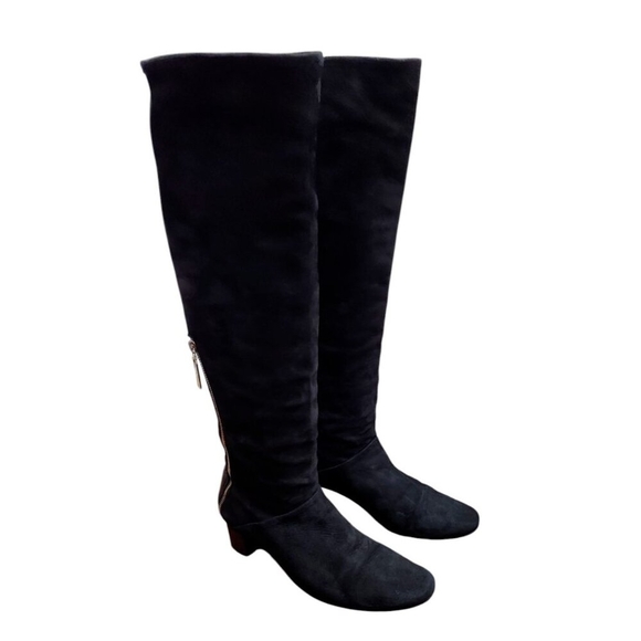 Stuart Weitzman Shrimpton - Black - Knee Boots Size 6.5 M - Picture 10 of 16